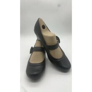 LifeStride Womens Rozz Black Buckle Strap Kylie Heels bootie Shoes 8